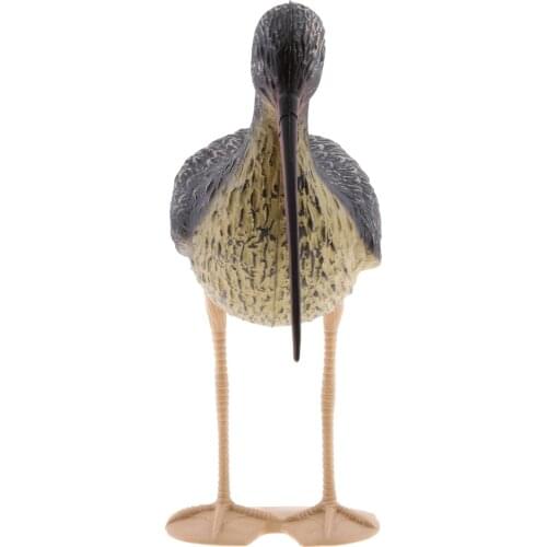 Realistic Plastic Curlew Bird with Long Beak Decoy Bird Scarer Scarecrow Garden