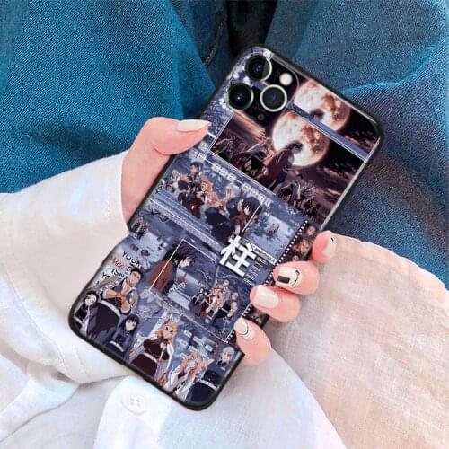 Demon Slayer manga anime aesthetic silicone Phone Case FOR iPhone Se 6 6s 7 8 Plus X Xr Xs 11 12 Mini Pro Max Glass Cover Shell