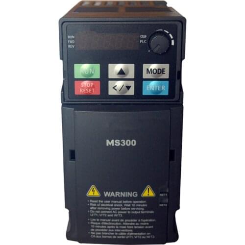 VFD7A5MS21ANSAA VFD Standard Compact Drive MS300 Series 1.5kw 2HP 1 phase AC 200V-240VAC 3 phase output 0-599HZ replace VFD-M