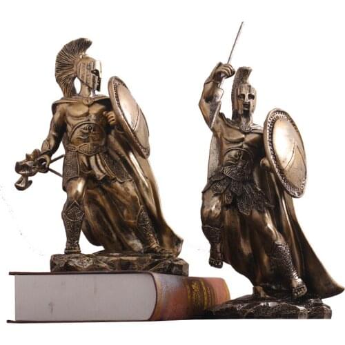 ANCIENT ROME ORNAMENT SCULPTURE MIDDLE AGES CHARACTER STATUE RESIN DESKTOP JUSTICE WARRIOR FIGURINES HOME OFFICE DECORATE R2742