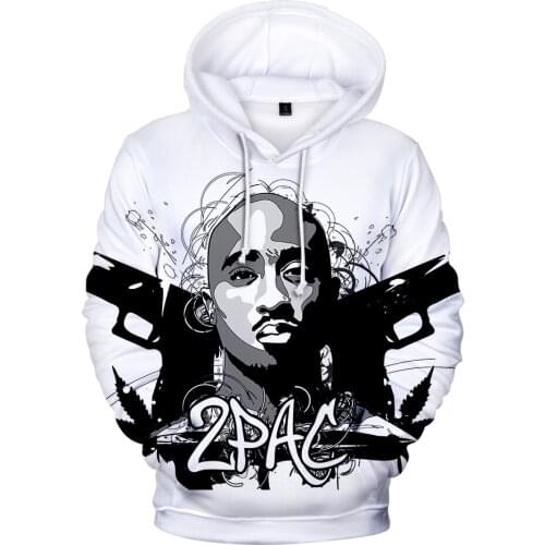 Gangsta Rap 3D Hoodies Mens Hoodie Sweatshirt Hooded Men/Women Gangsta 2Pac Tupac Amaru Shakur Hoody Polluvers Cap Tracksuits