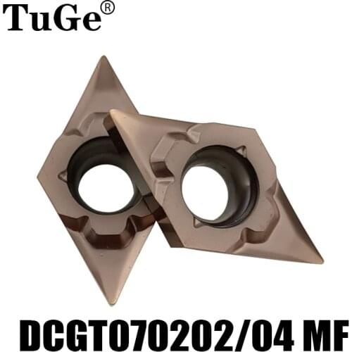 Carbide Inserts DCGT070202 MF DCGT070204 MF precision lathe turning Cutting Tools CNC Lathe Cutter for metal/stainless steel
