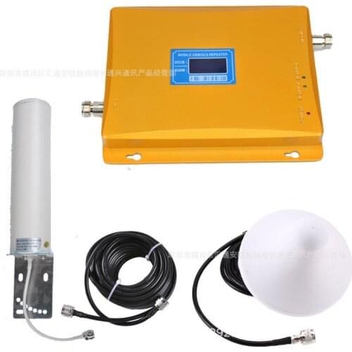 LCD GSM / DCS mobile phone signal amplifier intensifier 900 / 1800 gun barrel foreign trade package support issuing