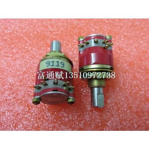 [VK]imported quality goods GRAYHILL band switch gear 9119 ,1 knife 3 band gold-plated feet 17MM half shaft