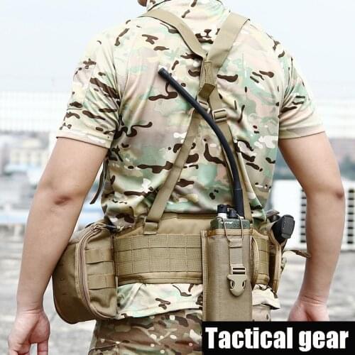 Military Molle Belt Tactical Airsoft Nylon Belt SWAT Army Gear Combat Waistband Emergency Outdoor CS Hunting Belt