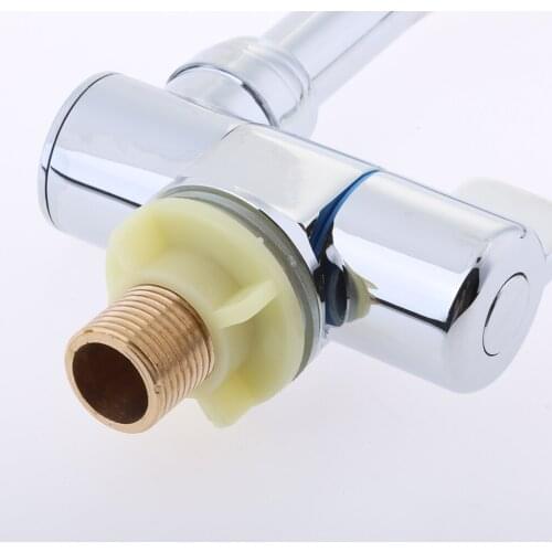 360 Degree Rotation Single Hole Cold Water Tap Kitchen Bathroom Wash Basin Faucet #005