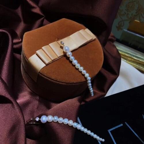 High quality Natural Fresh-Water white Pearls Drop-Earrings,Classical gradual Design earrings for Women,Wedding Party decoration