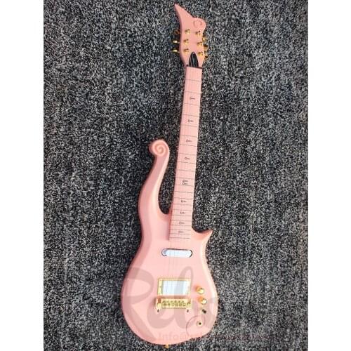 Weifang Rebon 6 string Cloud Prince electric guitar in Pink colour