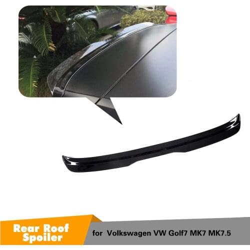 For Volkswagen VW GOLF MK7 VII 7 7.5 Rline 2014 - 2019 ABS Rear Roof Window Spoiler Wing Boot Lip