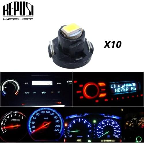10x Neo Wedge LED T4.2 Indicator Bulbs AC Climate Heater Controls Lamp LED for Toyota Tacoma Corolla Matrix Corolla Camry