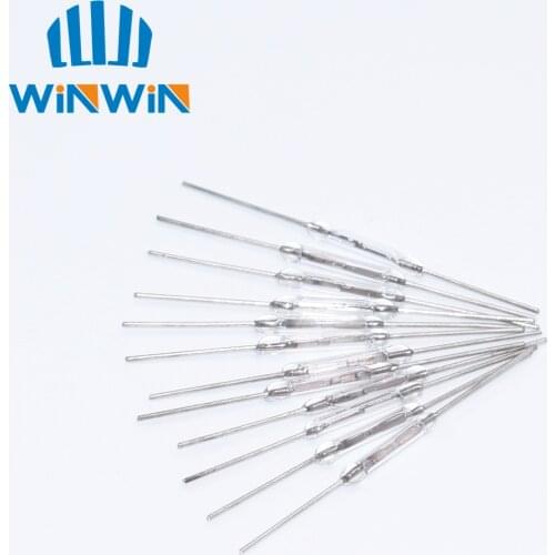 200pcs N/O Reed switch Magnetic Switch 2 * 14mm Normally Open Magnetic Induction switch