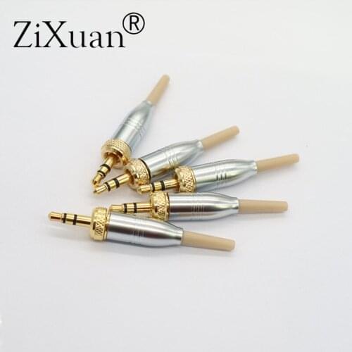 5PCS DIY 3.5mm 1/8" Metal Shell For Pro Sennheiser Sony Microphone Spare Plug adapter Stereo Screw Lock Connector