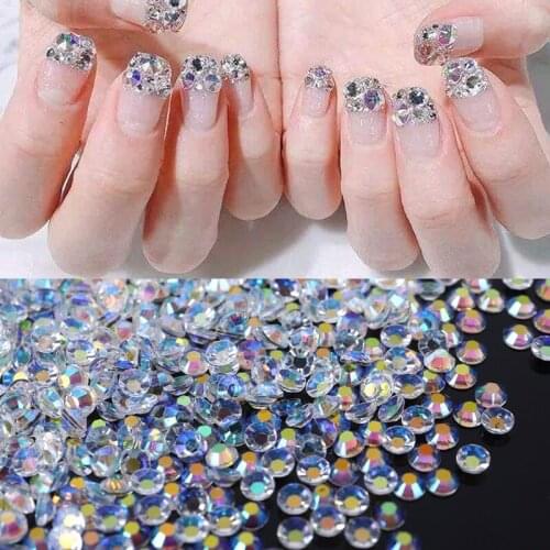 5000pcs Pink Gradient Flat Back Gems Round Crystal Rhinestones for DIY Crafts Nail Art Jewelry Design accessories