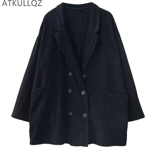 Женские двубортные пиджаки ATKULLQZ China At AliExpress