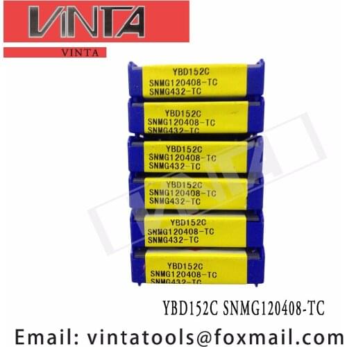 Free shipping high quality 10pcs/lots YBD152C SNMG120408-TC cnc carbide turning insets