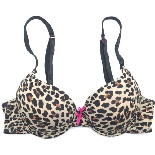 Padded super push up bra female back closure adjusted strap bow decoration soft comfortable lingerie ladies bra intimates