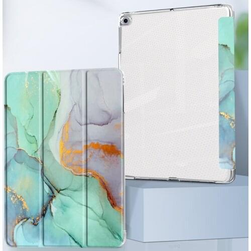 For iPad Air 2 Air 1 Case 9.7 ipad 2018/2017 Leather Smart Cover for ipad 10.2 2019/2020 Funda Soft silicone Back stand Case