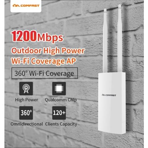 Comfast CF-EW72 AP 1200Mbps 2.4G+5Ghz High Power Outdoor Wi Fi Booster 360 degree Coverage Access Point Wifi Base Station