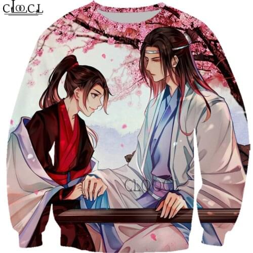 HX Newest Anime Mo Dao Zu Shi 3D Print Men Women Sweatshirt Fashion Hip Hop Long Sleeve Harajuku Wild Tops Drop Shipping
