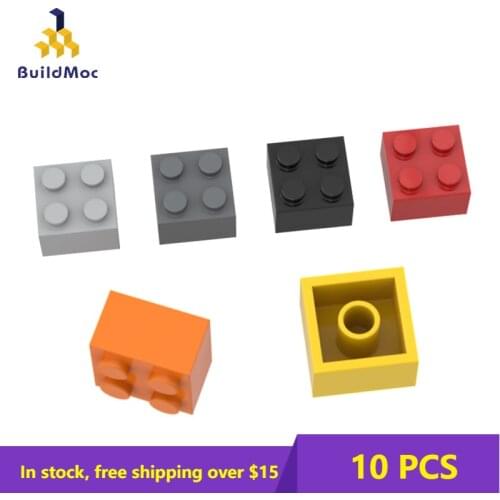 10pcs MOC 3003 6223 35275 2x2 Technical Changeover Catch For Building Blocks Parts DIY Educational Brick Toy Compatible 3003