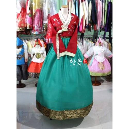 2019 Top Sale Korea Imported Fabric / New Improved Hanbok / Stage Hanbok / Fine Hanbok Hallowen Cosplay Gift