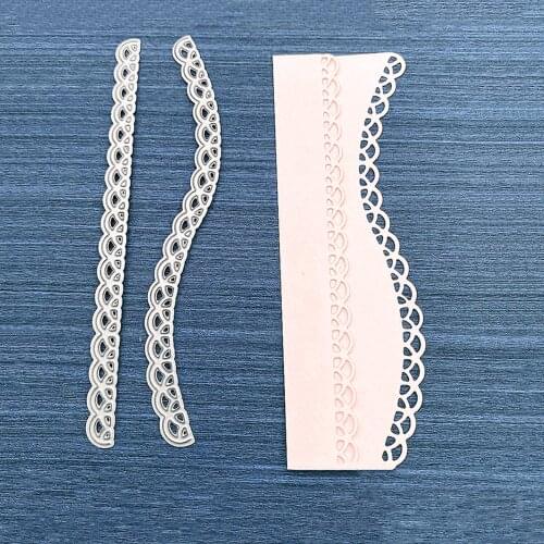 Lace Borde Metal Cutting Dies Scrapbooking Embossing Folder for Card Making Craft Mold Photo Alum DIY Slimline Die Cut Die
