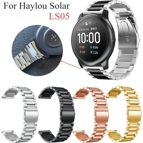 Metal Strap For Haylou Solar LS05 Smart Watchband Stainless Steel Bracelet For Haylou Solar Wrist Band Haylou Solar Watch Correa