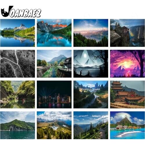 Natural Landscape Diamond Painting Cross Stitch Embroidery Lake Digital Mosaic Kit Handmade Home Decoration Accessories