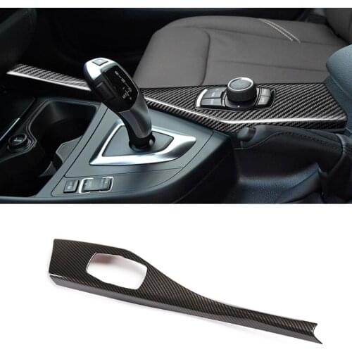 ABS Carbon Fiber Multimedia Button Panel Cover Sticker For BMW 1 2 Series F20 F21 F22 F23 116i 118i 2012-2018 Car Accessories