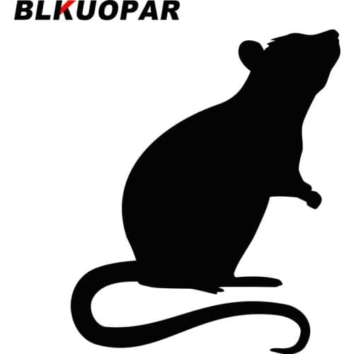 BLKUOPAR for Rat Symbol Car Stickers Creative Waterproof Decals Sunscreen Funny Windows Trunk Surfboard Decor Car Goods