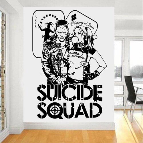 Comics Wall Stickers Teen Room Home Decoration Cool Movie Character Vinyl Wall Decals Living Room Bedroom Decor Accessories Y977