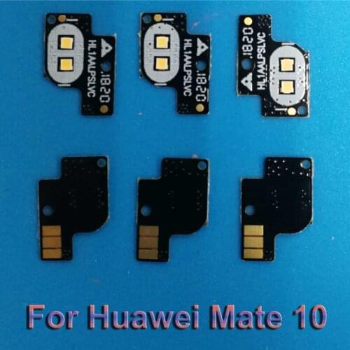 100%NEW Replacement Front Flash light Flashlight lamp glass lens board For Huawei Mate 10 Mate10 Flashlight board flex cable