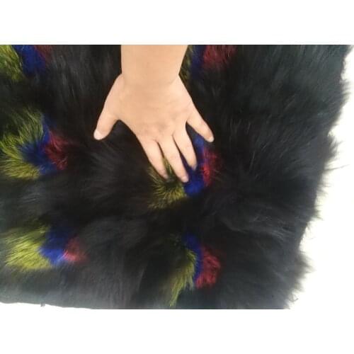 New arrival natural real fur plates fashion real fur parka lining down coat accessory fur raw material