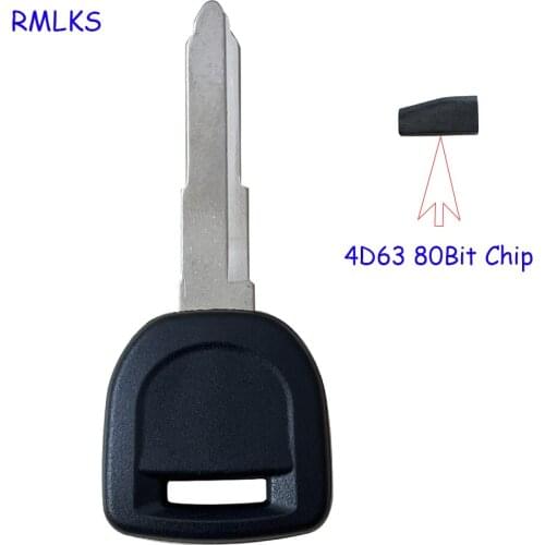 NEW 4D63 80bit Ignition Transponder Key Blank For Mazda 3 5 6 CX-7 CX-9 MX-5 Miata RX-8 mz34 transponder key 4D63 40bit key