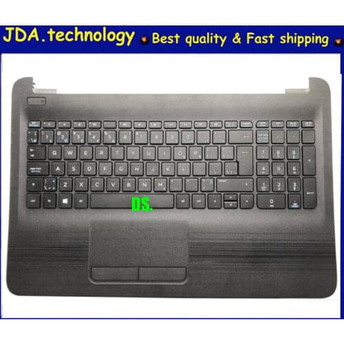 New Palmrest topcase For HP PAVILION 15-AC AF AY AJ BA BD 250 255 256 G4 G5 TPN-C125 EUR keyboard upper cover touchpad