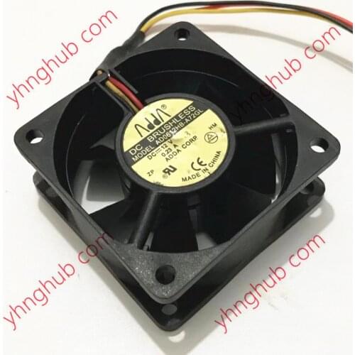 ADDA AD0612HB-A72GL DC 12V 0.23A 60x60x25mm 3-Wire Server Cooling Fan