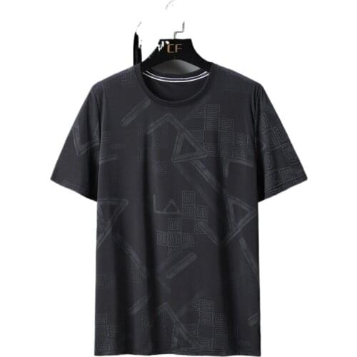 Oversize T-shirts Men Big Size 10XL Tops Tees Summer Nylon Quick Dry Ice Silk T-shirt Plus Size 6XL 7XL 8XL 9XL10XL Clothes Cool