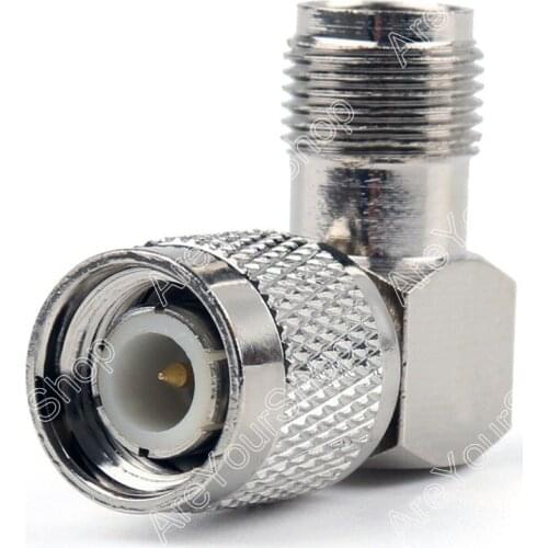Areyourshop Sale 1Pc Adapter 90 Degree TNC Plug Male To TNC Female Jack RF Connector Right Angle mi