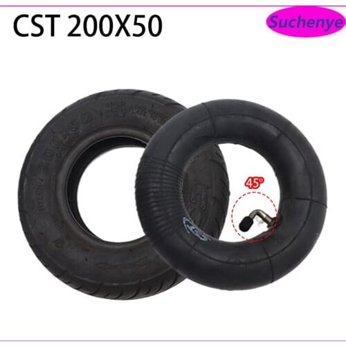 Motorcycle Tires 8 inch Inner Tubes with 45 Degree Valve Tire 200x50 inch thicken Electric scooter Tire Rubber Tube