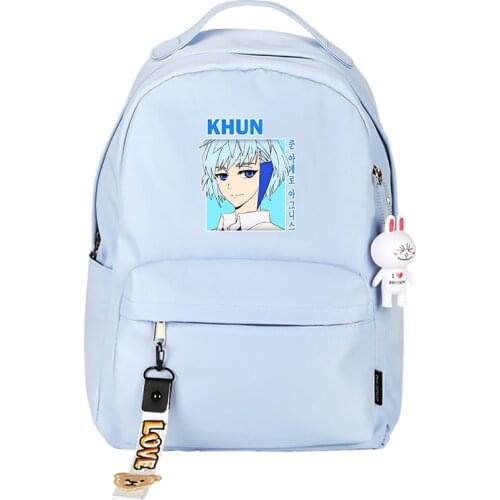 Korean Tower of God Anime School Bags Twenty-Fifth Bam Bookbag Kawaii Travel Backpack Pink Shoulder Bags Women Light Daypack