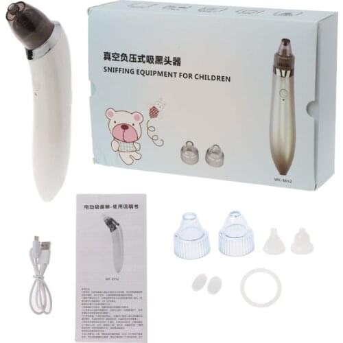 2 in 1 Blackhead Remover Skin Care Baby Nasal Aspirator Electric Safe Hygienic Nose Cleaner Oral Snot Sucker For Newborns