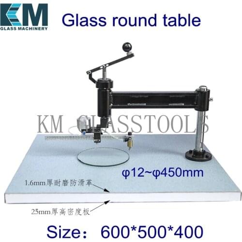 Glass round table, Cutting glass size: Ф12mm~Ф450mm, Cutting glass thickness: 1.2mm-8mm