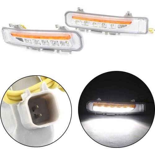 LED Turn Signals Fog Light Daytime Running Driving Lamp + DRL Digital Controller for Ford Edge 2011-2014 Pair Car Indicators