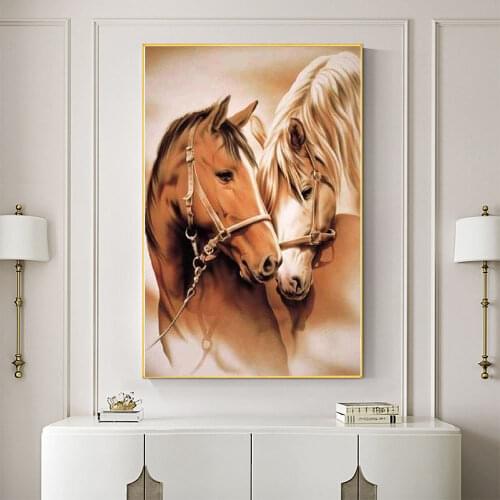 Animal Horse Printed 11CT Cross Stitch DIY Embroidery Complete Kit DMC Threads Sewing Knitting Handmade Craft For Adults Magic