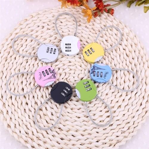 Wire code lock anti-theft Cross-border wire rope password lock luggage bag bike password lock mini password padlock