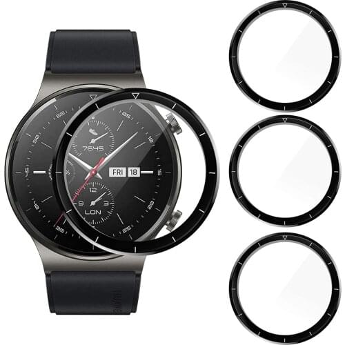 3D Curved Soft Edge Protective Film Cover Protection For Huawei GT 2 Pro Watch GT2 Smartwatch Full Display Screen Protector Case