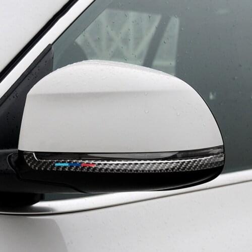 Carbon Fiber Rearview Mirror Anti-Rub Strips Protector Anti-collision Accessorie For BMW X5 F15 X6 F16 X3 F25 X4 F26