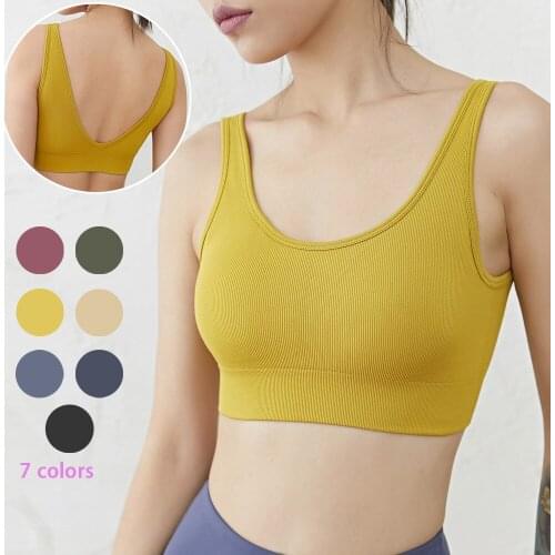 Women Push Up Seamless Sports Bra Workout Female Sport Top Crop Fitness Run Active Wear Yoga Gym Brassiere Womens Sportswear