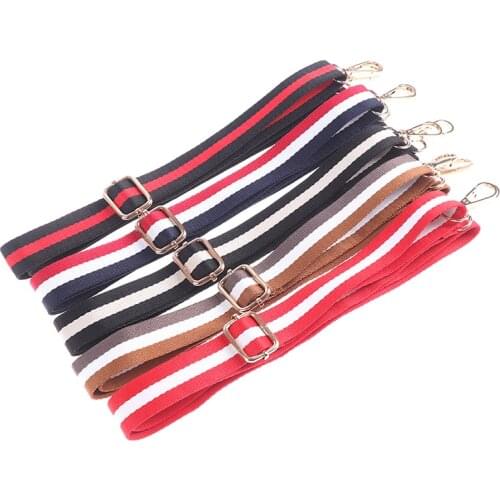 135cm Bag Handle Bag Strap Cross Body Messenger Nylon Bag Straps For Women Removable DIY Shoulder Rainbow Handbag Accessories