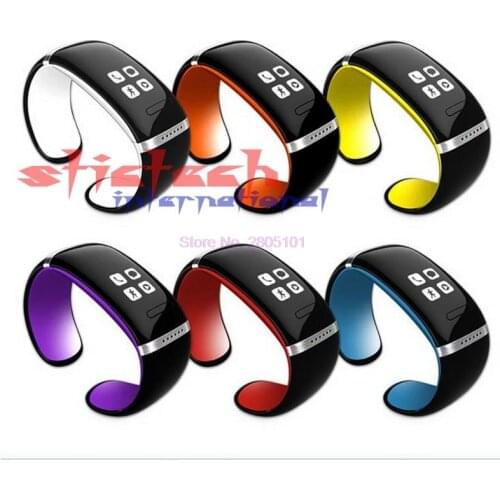 By dhl or ems 20 sets Wearable Electronic Wristband L12S OLED Bluetooth Bracelet Wrist Watch for IOS iPhone Samsung & Android